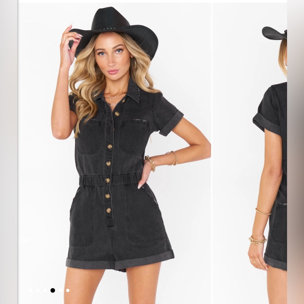 Show Me Your Mumu Cannon Romper- Black